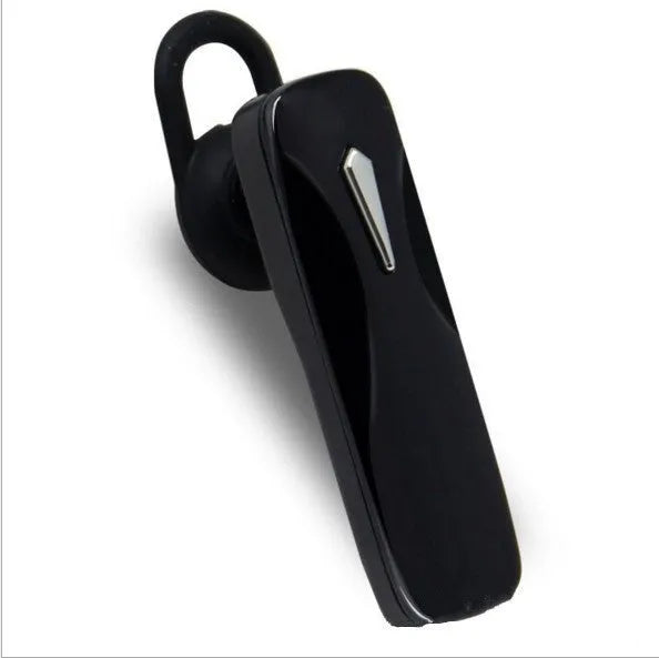 M163 black and white in-ear car Bluetooth headset for hands-free calling and music control.
