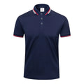 190g ice cotton lapel short sleeve top in bean green colour, front view, casual wear