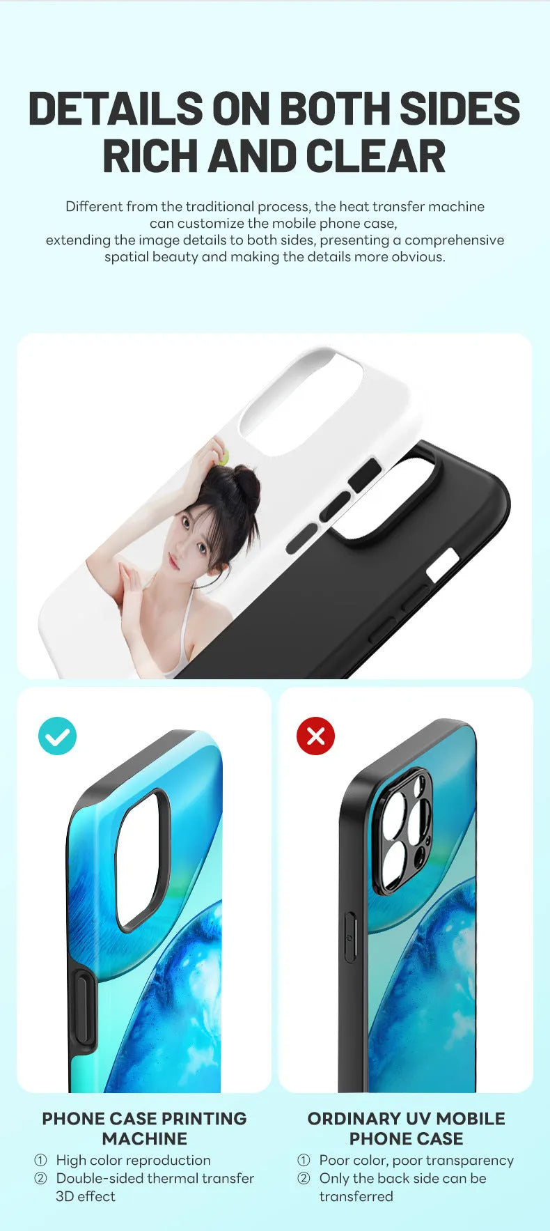 Metal phone case heat transfer printing machine for custom mobile covers
