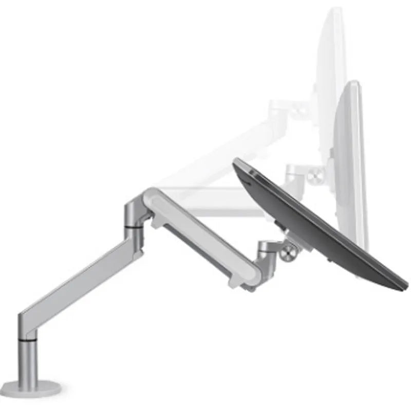 Aluminium hover notebook stand with adjustable arm bracket in silver or black colour