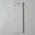Vertical English learning notepad with double-sided printing in B5 half size
