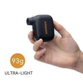 Black AS100 mini electric blast pump for mountain bike tyre inflation with USB charging cable
