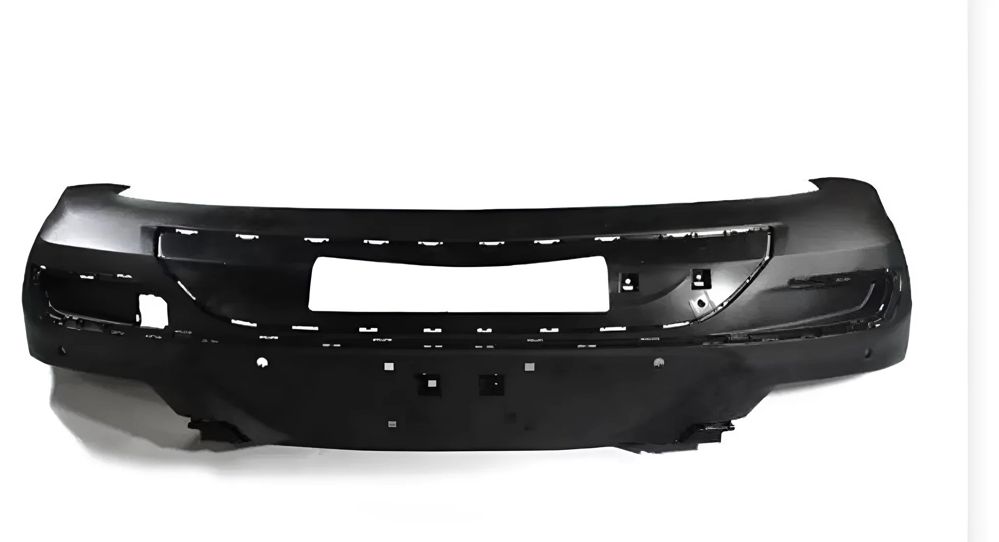 Black plastic bumper bar with 2-inch tube for 4x4 vehicle protection.