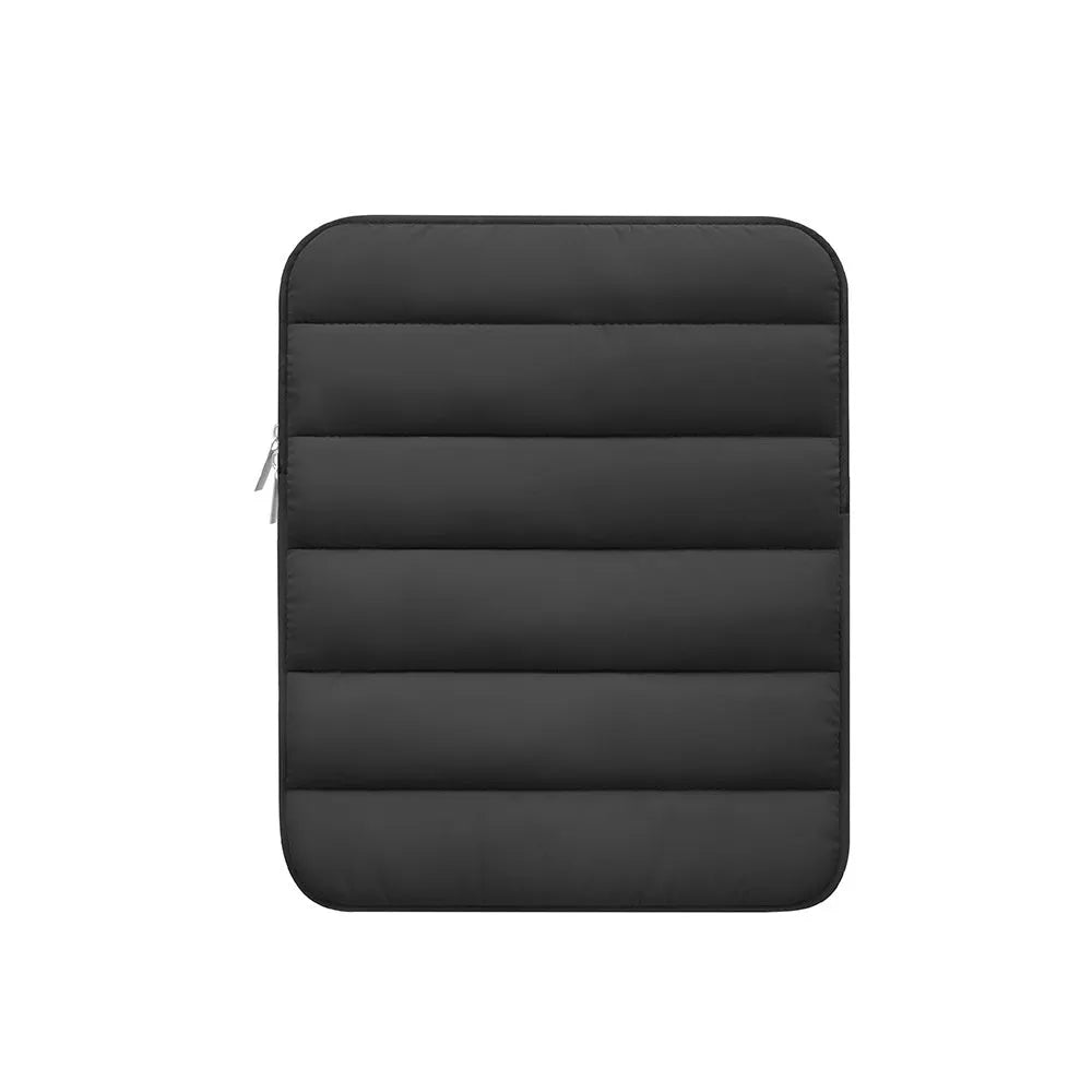 Fluffy air-feel laptop sleeve for 9.7-11 inch devices with elastic sides and waterproof storage bag