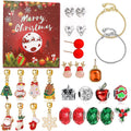 Christmas bead string jewelry gift box set with electroplated alloy beads in cartoon style for women