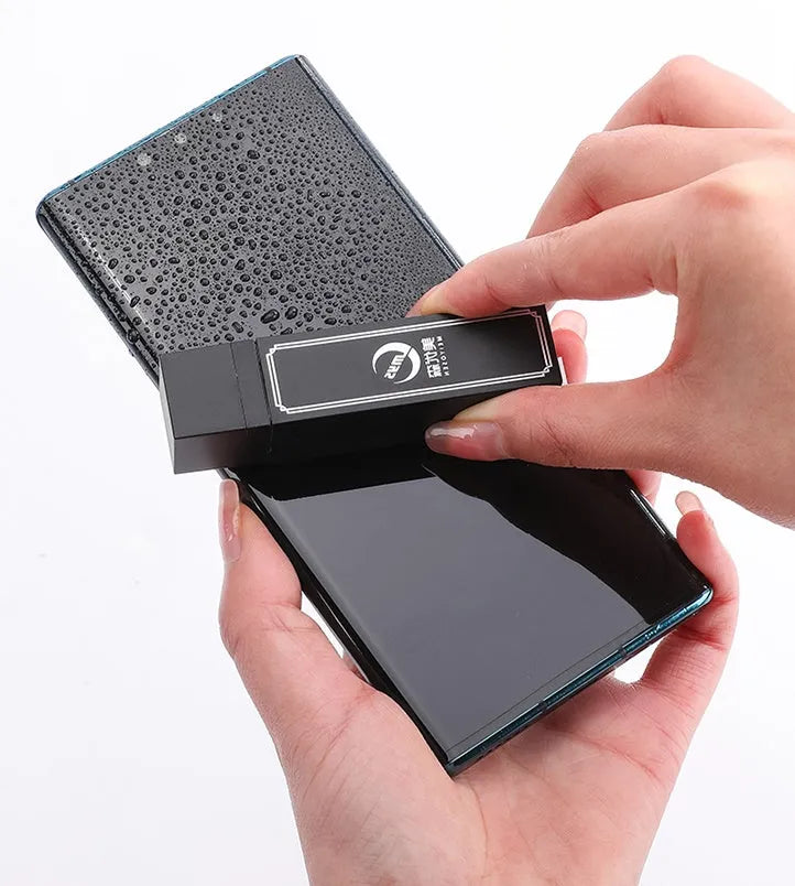 Disposable mobile phone screen cleaner kit with 40 individually wrapped anti-bacterial wet wipes