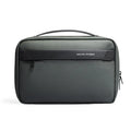 Oxford cloth wet dry separation multi-layer storage bag in graphite gray with sewing line detail.