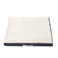 Removable cover memory foam dog mat in brown, shown in a 100x75cm size.