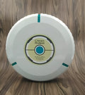 AC automatic robot vacuum cleaner in black or white on a hardwood floor
