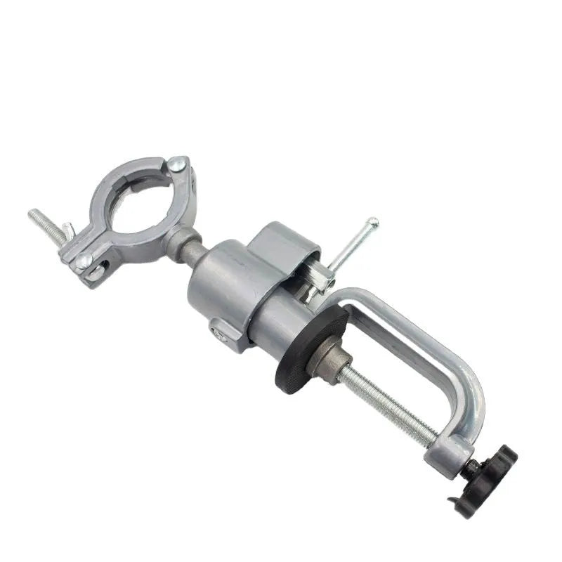 Bracket-type clamp-on bench vise with a 360-degree rotating head made from tungsten steel.