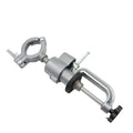 Bracket-type clamp-on bench vise with a 360-degree rotating head made from tungsten steel.