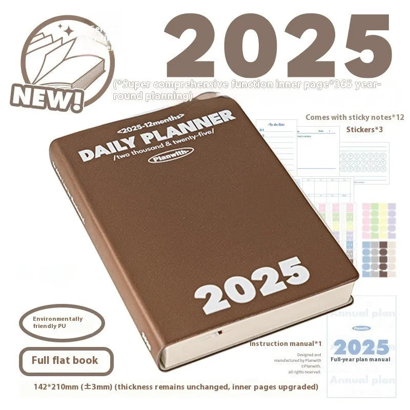 Waterproof notebook with PU leather cover for exam preparation records in multiple colour options