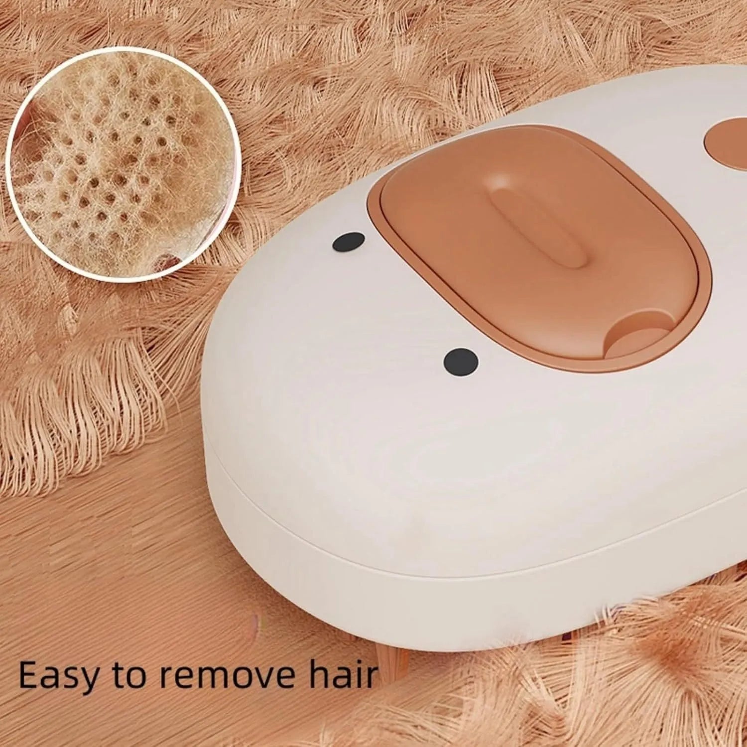 White rechargeable steam pet brush with water tank and silicone comb teeth for dogs and cats