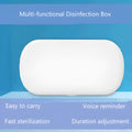 White ultraviolet wireless disinfection box with charging function for mobile phones and personal items