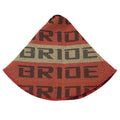 Racing seat head canvas dust cover shown in multiple colours for Bride and Recaro bucket seats.