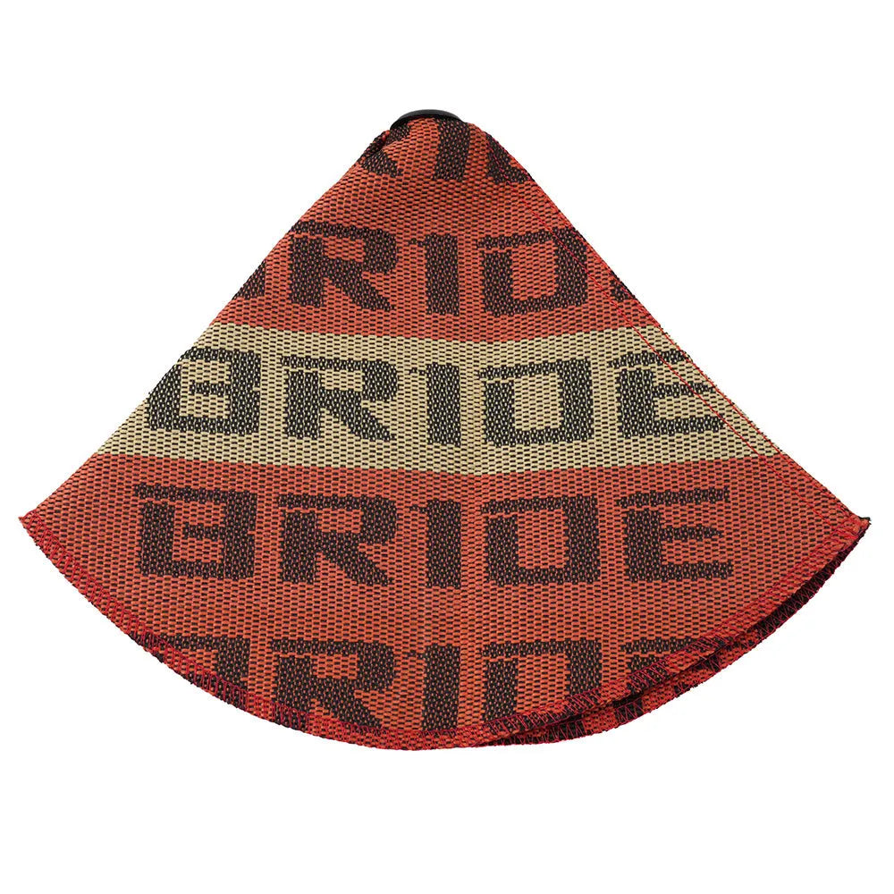 Racing seat head canvas dust cover shown in multiple colours for Bride and Recaro bucket seats.