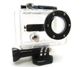 Suptig waterproof housing case for GoPro Hero 1 and Hero 2 with flat glass lens underwater at depth