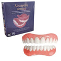 Silicone simulation smile dentures tooth socket set with upper and lower teeth in colour box