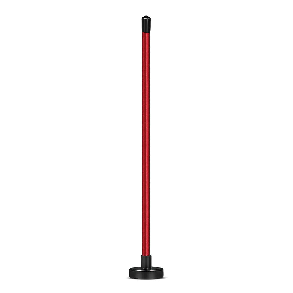 Red aluminium alloy golf swing trainer with magnetic direction alignment system