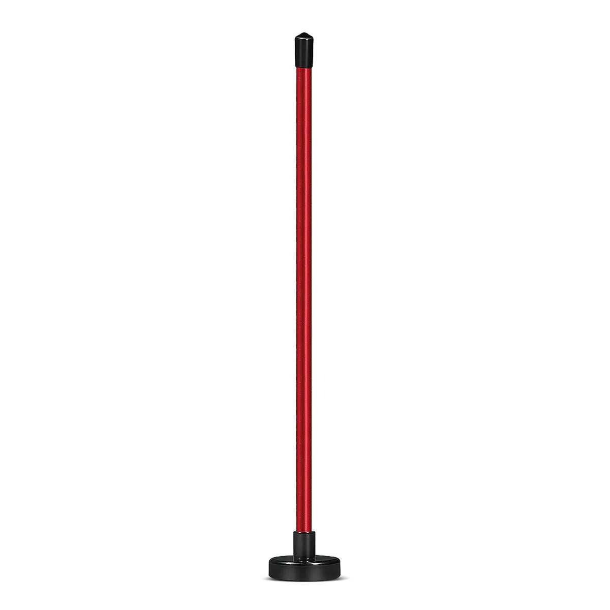 Red aluminium alloy golf swing trainer with magnetic direction alignment system