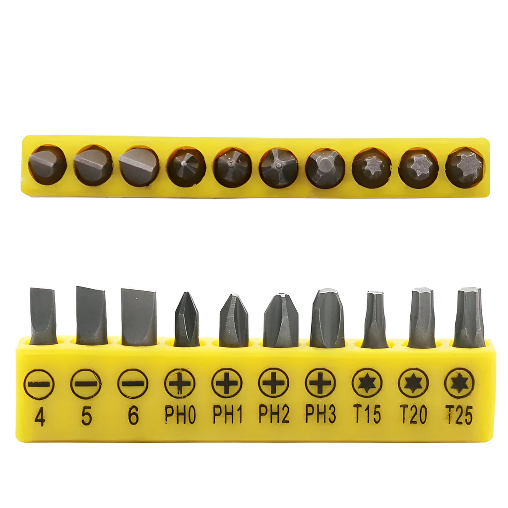 L-shaped double-headed socket wrench set with 20 screwdriver bits and socket wrenches made from 45 steel