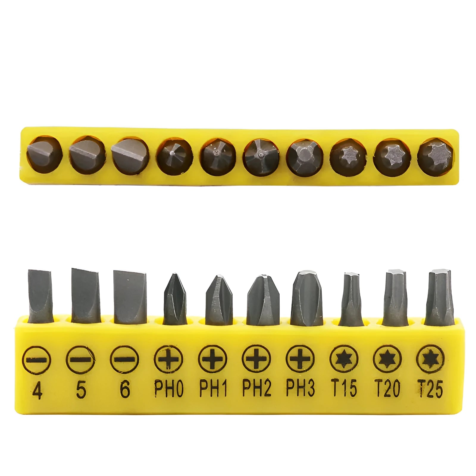 L-shaped double-headed socket wrench set with 20 screwdriver bits and socket wrenches made from 45 steel
