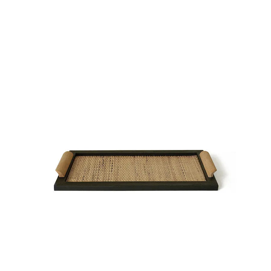 Pine wood dining tray with storage compartments in elegant house tray design