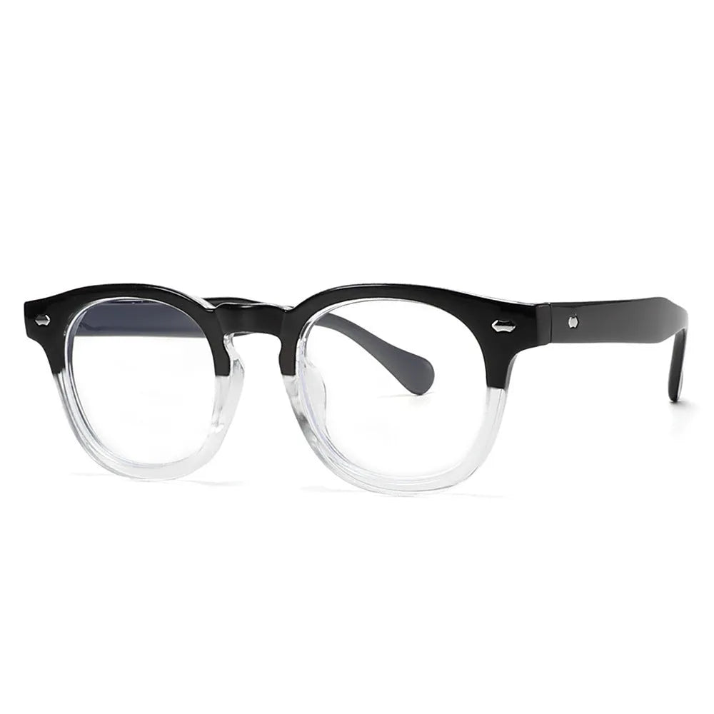 Round rim retro sunglasses in plastic frame with various colour lens options