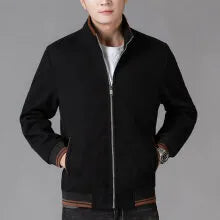 Men's grey sports-style fleece jacket with long sleeves and a zip chest pocket.