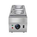 Commercial electric chocolate melting machine with stainless steel tank and digital temperature control display.