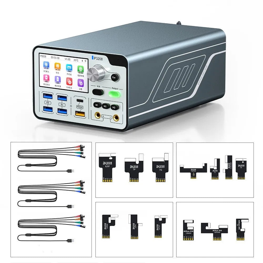 320W intelligent regulated power supply unit with IPS display and connection ports.