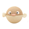 15cm sisal hemp cube pet puzzle toy with puffer leakage food feeder design for dogs and cats