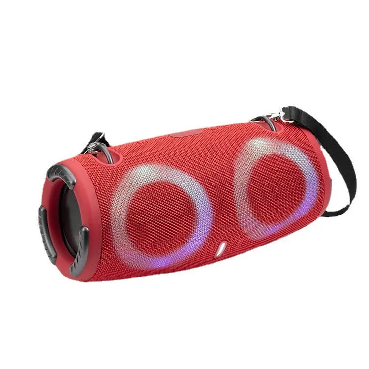 War Drum Bluetooth speaker with RGB coloured lights in black, blue, red, silver grey, or camouflage colours