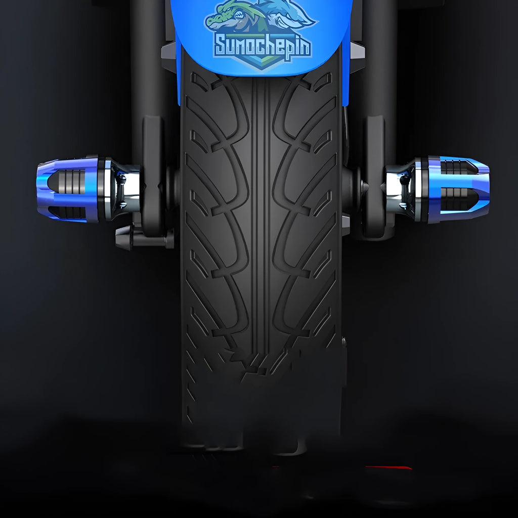 05 aluminium alloy fork cup pair in choice of blue, gold, orange, red, or silver anodised finish for vehicle front axles