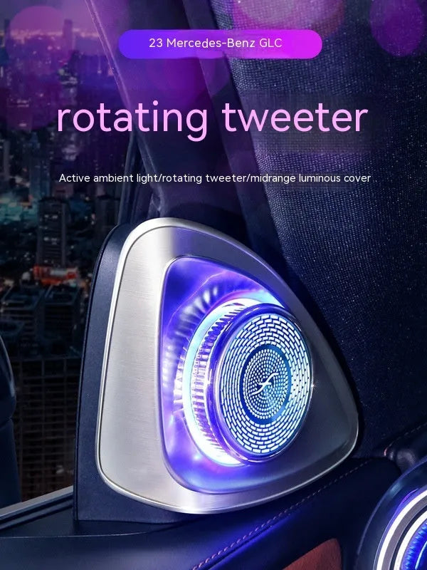 Burmester-style rotating tweeter car audio speakers for 2023 Mercedes-Benz GLC X254 model