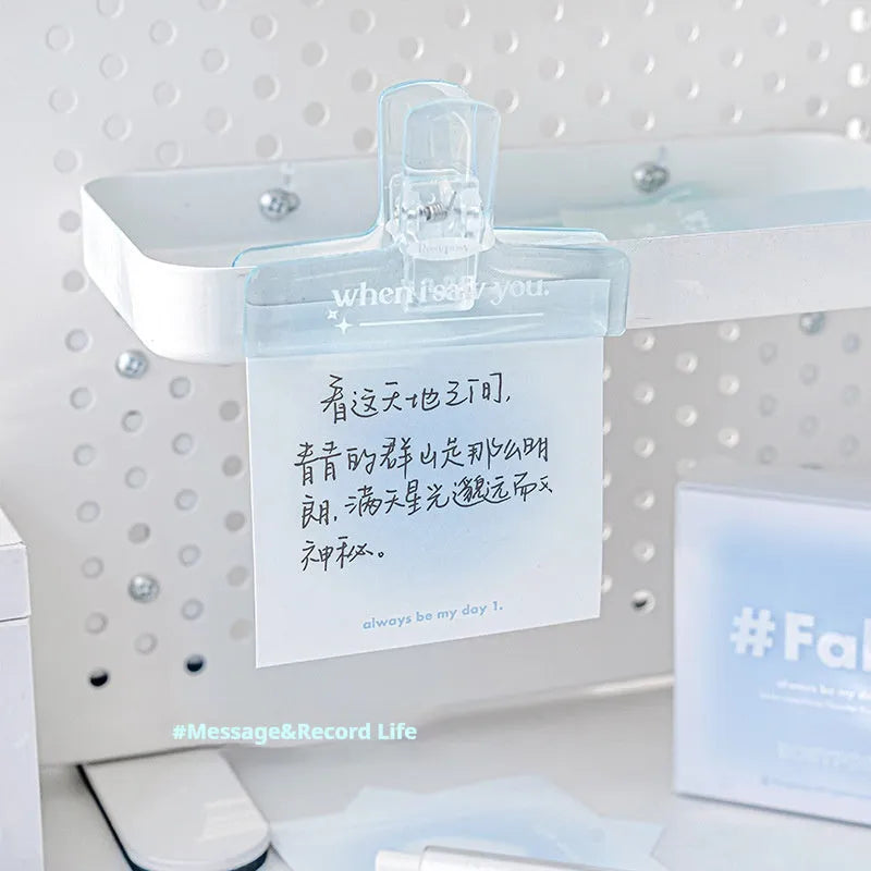 70mm square gradient parchment inner multifunctional notepad with paper brick shape in blush colour