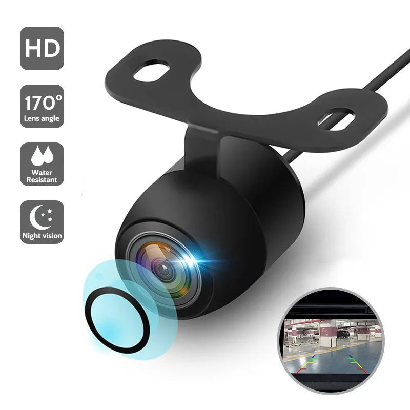 Small butterfly reversing camera in black with HD glass lens for car rear view