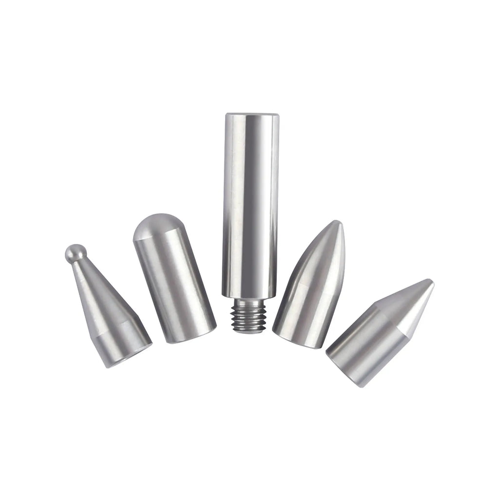 Three alloy steel car dent repair tools with hook crowbar designs on grey background