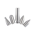 Three alloy steel car dent repair tools with hook crowbar designs on grey background