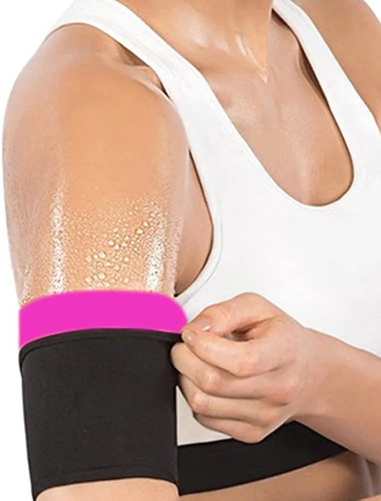 Adjustable arm sports sweatband with binding band in multiple colour and size options