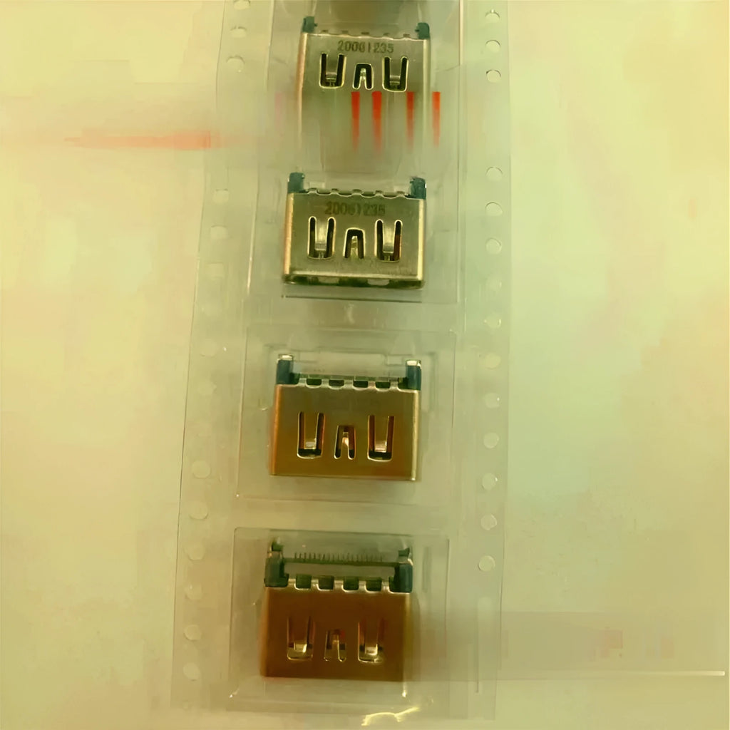 Silver HDMI host interface socket adapter for gaming console connectivity
