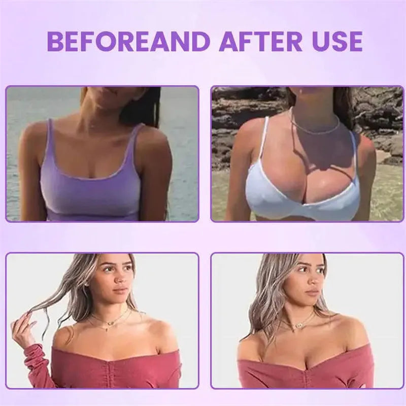 Breast enhancement mask pair for chest tightening and contouring