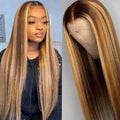 Long curly African black gradient front lace wig with big waves on a sheath base.
