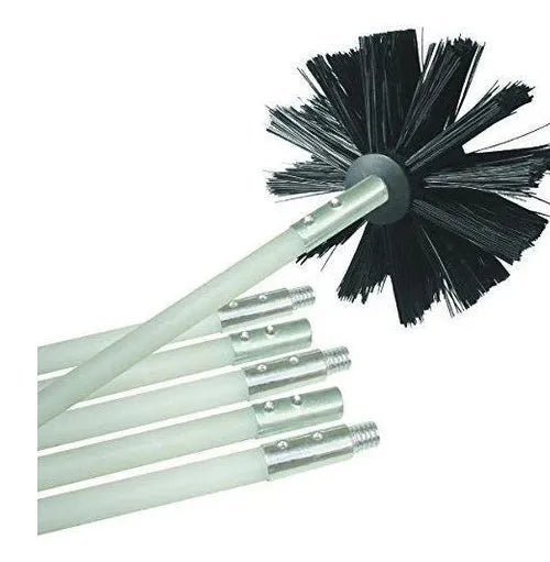 Flexible 600mm chimney cleaning brush with nylon bristles for dryer pipes and range hoods