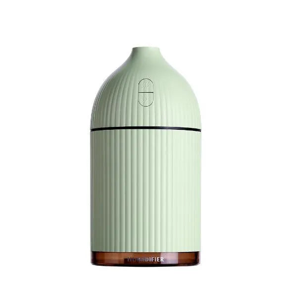 White 300ml ultrasonic aromatherapy diffuser with LED light and USB connection