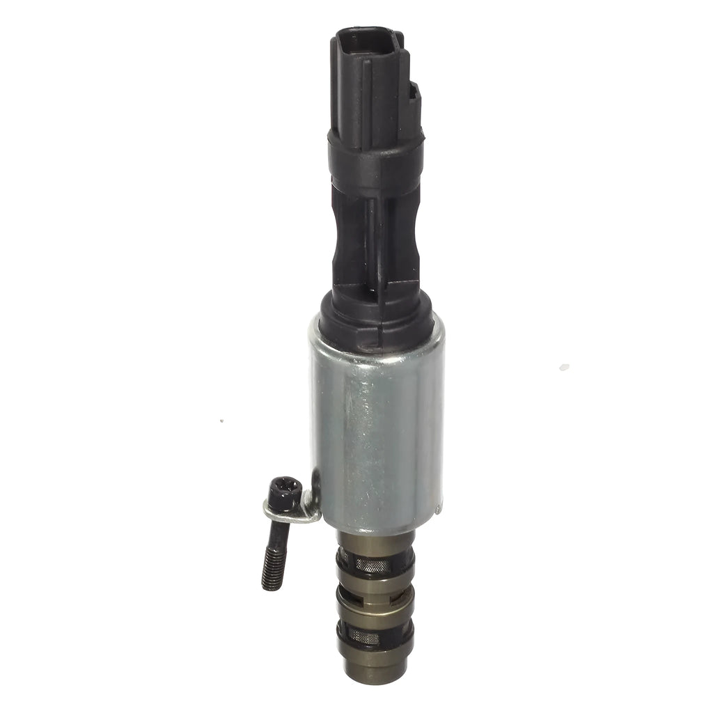 Ford oil control valve replacement part, also known as a VVT solenoid valve, shown in product image colour.
