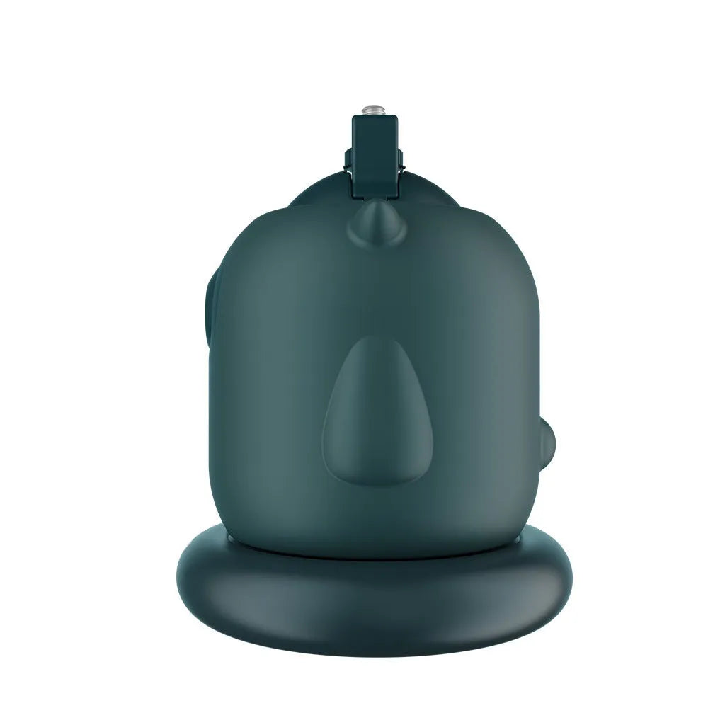 Dark green intelligent follow-up gimbal with 360 degree rotation and AI face recognition technology