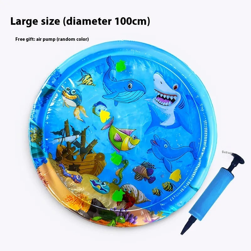 PVC inflatable water cushion cooling bed for cats in summer with dolphin design