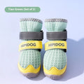 Summer breathable anti-scald dog shoes in Bondi Blue cartoon style for paw protection