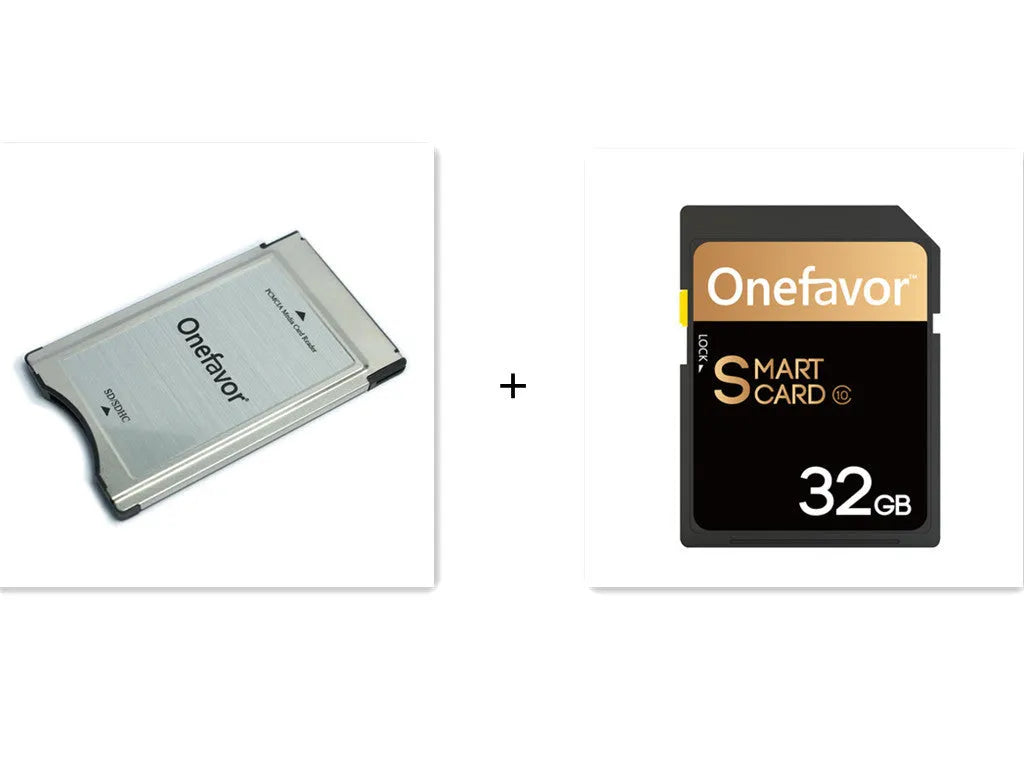 32GB SD to PCMCIA adapter card with stainless steel housing for Mercedes-Benz cars and computers